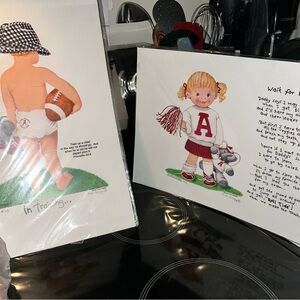 Auburn Football Player and Alabama Cheerleader Alumni Art Prints